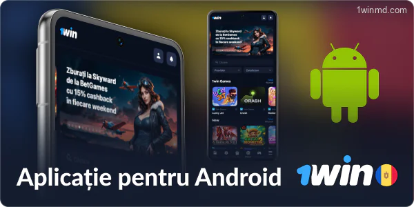 Aplicația 1win MD pe Android