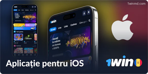 Aplicația 1win MD pe iOS