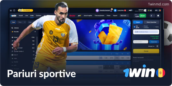 Pariuri sportive la 1win Moldova