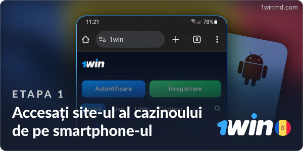 Accesați site-ul cazinoului 1win de pe smartphone-ul dvs.