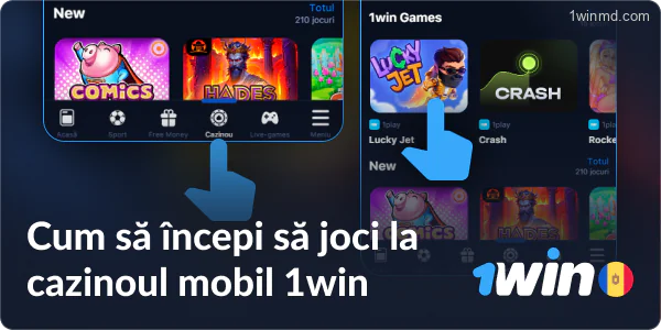 Instrucțiuni despre cum să jucați la cazinoul mobil 1win MD