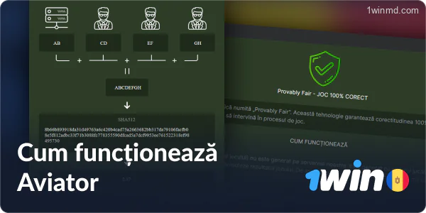 Algoritm Probabil Fair Aviator 1win în Moldova
