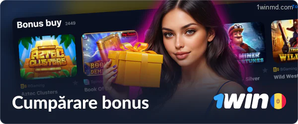 Cumpărare bonus sloturi la 1win MD Casino