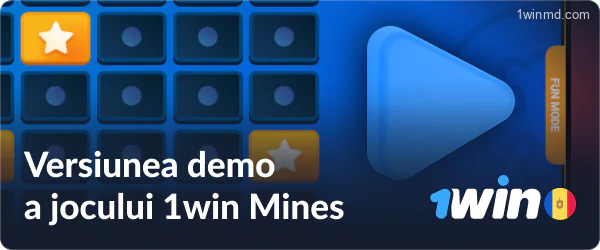 Versiunea demo a jocului Mines la 1win Moldova