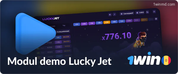 Versiunea demo a jocului Lucky Jet la 1win Moldova