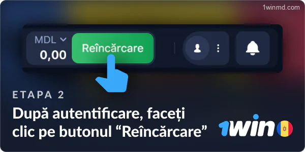 Faceți clic pe butonul „Depozit” din antetul site-ului 1win.