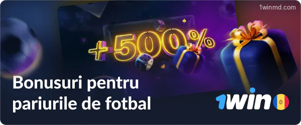 Promoții pentru pariuri pe fotbal la 1win Moldova