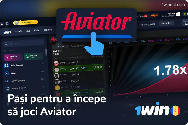 Instrucțiuni pentru jocul Aviator pe site-ul cazinoului 1win Moldova