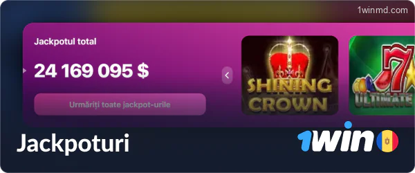 Jackpoturi sloturi la 1win MD Casino