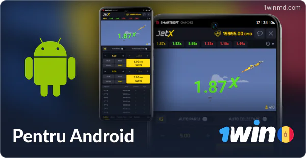 Aplicația mobilă Jet X 1win Moldova pentru Android