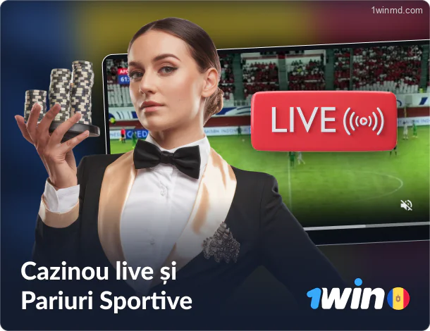 Casino și pariuri în timp real la 1win Moldova