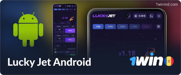 Aplicația mobilă Lucky Jet 1win Moldova pentru Android