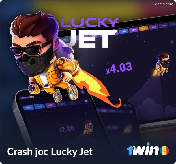 Jocul Lucky Jet Crash la 1win Moldova Casino