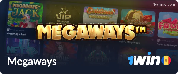 Megaways sloturi la 1win MD Casino