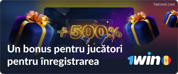 Bonus pentru înregistrarea în 1win MD