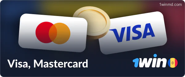 Plata prin Visa și Mastercard la 1win Moldova