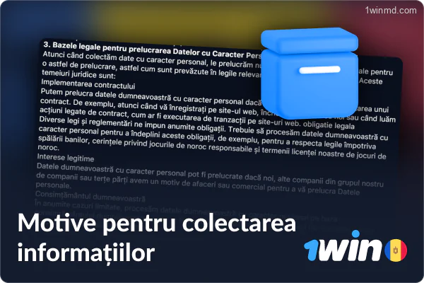 De ce 1win colectează datele jucătorilor moldoveni